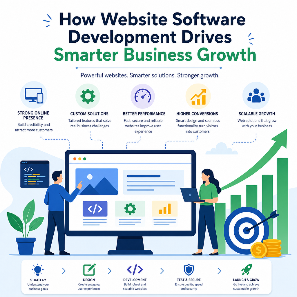 How Website Software Development Drives Smarter Business Growth